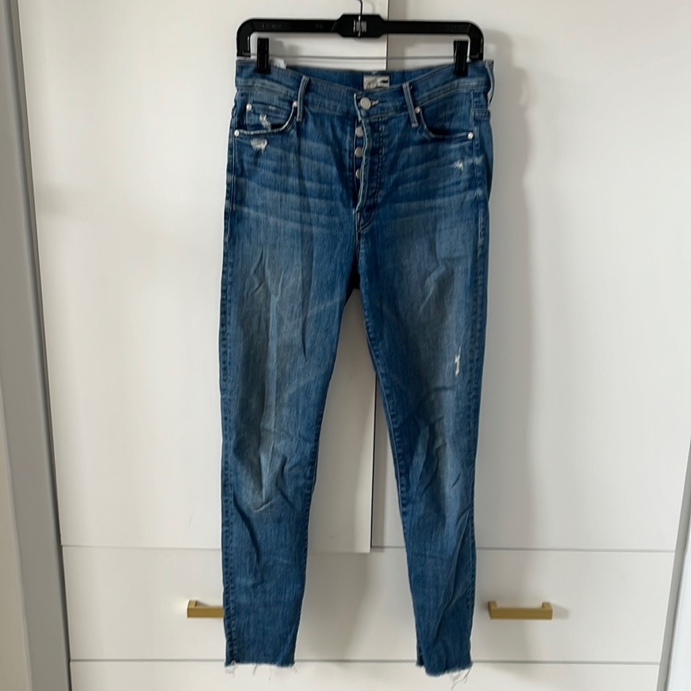 Mother The Stunner Ankle Fray jeans